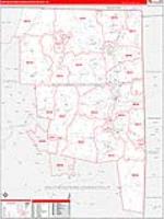 Northeastern Connecticut, Ct Carrier Route Wall Map
